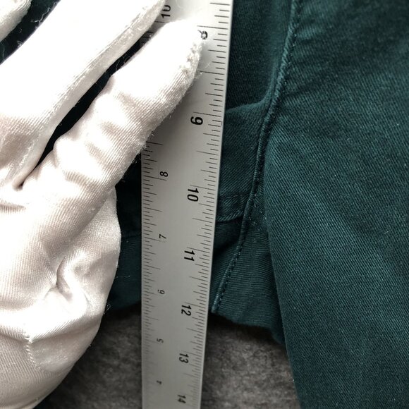 J. Crew High Rise Girlfriend Chino Pant Womens 8 Forest Green Stretch - Picture 8 of 10